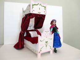 How To Make An Anna Doll Bed Tutorial Disney Frozen Frozen Dolls Anna Doll Barbie Furniture Tutorial