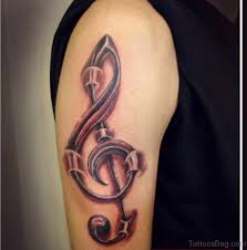 Temporary tattoo bass treble clef heart 2 wrist tattoos unrealinkshop 5 out of 5 stars (4,168) sale price $3.46. 74 Musical Designer Shoulder Tattoos