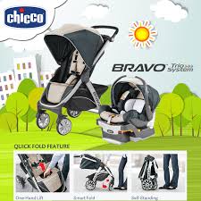 Chicco Bravo Travel System Is The Smartest Quick Fold Stroller Compact Travel System In It S Cl Chicco Bravo Travel System Travel System Chicco Travel System