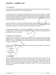 Its official long title is an act relating to criminal offences [throughout malaysia—31 march 1976, act a327; Chapter 7 Criminal Law Mens Rea Crime Violence
