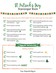 While she was sleeping, i decorated them with sequin and told her the leprechaun must have made them magical! St Patrick S Day Scavenger Hunt For Kids Free Printable