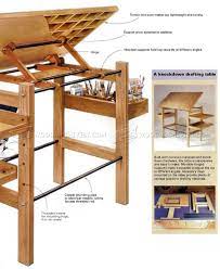 Drawing desk wood diy diy table diy room decor portable drafting table carpentry projects workbench diy woodworking. Blueprint Diy Drafting Table Plans Popular Century