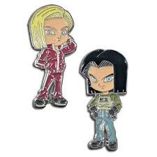 Dbz android 17 super android dragon ball z my little pony anime pixel art fanart foto e video anime guys otaku. Dragon Ball Super Android 17 And Android 18 Enamel Pin Set Loudpig Anime