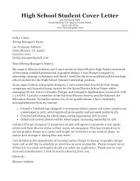 High School Student Cover Letter Sample Guide Resumecompanion
