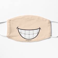 Broad Grin T Shirt Sticker Face Mask Design In 2020 Mask Design Diy Mask Funny Face Mask