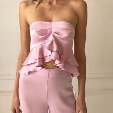 Bec And Bridge Rosa Ruffle Top Paired With The Rosa Pant In Candy Pink Afterpay And Zippay Stores Open 11am Cocoandlola Ruffle Top Pink Candy Fashion