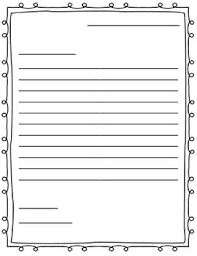 Each letter, number or character is written within a character spacer line. Letter Writing Paper Friendly Letter Writing Outline Letter Writing Template Friendly Letter Writing