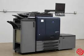 You can get 1200 x 600 dpi as the max resolution. Konica Minolta Bizhub C7000 Digital Press Boggs Equipment