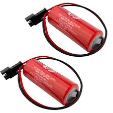 2pcs Replacements For Fuji Fdk Cr8 Lhc 17430 3v Lithium Battery For Plc Backup Power W Plug Walmart Com Walmart Com