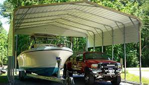 Sides can be left open, partially closed or fully closed. 24x26 Regular Carport 24x26 Regular Steel Carport