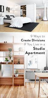 9 Ways To Create Divisions If You Live In A Studio Apartment Hunker Studio Apartment Living Studio Apartment Furniture Studio Apartment Design