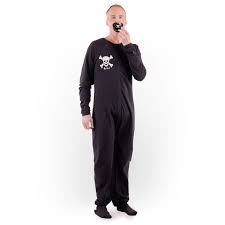 Black Rebel Adaptive Adult Footed Jammies