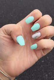 22 Trendy Spring Summer Nails Ideas 2018 Pics Bucket Short Coffin Nails Designs Coffin Shape Nails Tiffany Blue Nails