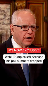 The reason he was calling was his poll numbers dropped and it looked bad