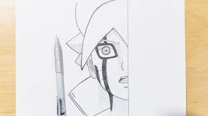 how to draw Boruto easy step by step - how to draw | findpea.com