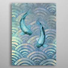 For more inspirations and ideas. Koi Fish Metal Poster Metal Poster Steel Canvas Art Deco Home Decor Gift Poster Series Outdoor Wall Decor Wall Decor Stickers Entryway Wall Decor