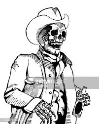 View 361 spooky skeleton drinking wine illustration, images and graphics from +50,000 possibilities. Skeleton Cowboy Vector Images And Illustration