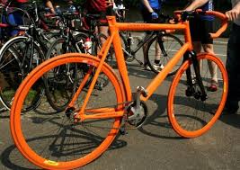 Orange Fixie Fahrrad Fahrrad Galerie Bilder