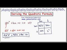 Deriving The Quadratic Formula Tanton Mathematics Math Mathematics Algebra Completing The Square