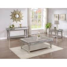Petite Bling Mirrored End Table 25 X 25 X 23 25 Gray Coaster Mirrored Sofa Table Coffee Table Mirrored Coffee Tables