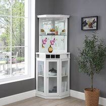 Is it a hanging wine glass rack, a cabinet, one of those traditional wine glass holders or something completely. Small Corner Liquor Cabinet Wayfair