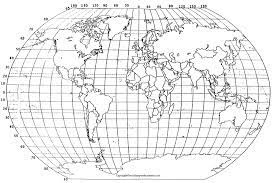 World Map With Degrees Of Latitude And Longitude 4 Free Printable World Map With Latitude And Longitude World Map With Countries
