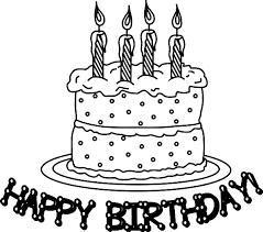 Birthday Cake Clipart Black And White No Candles Birthday Cake My Precious Coloring Pages Netart In 2020 Birthday Coloring Pages Happy Birthday Coloring Pages Cake Drawing