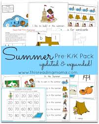 free summer pre k k pack updated expanded