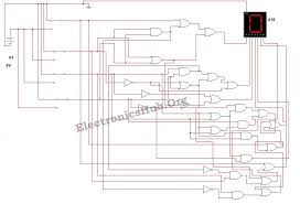 Bcd To 7 Segment Led Display Decoder Circuit Diagram And Working Circuit Diagram Segmentation Display
