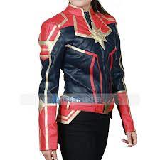 Carol Danvers Captain Marvel Leather Jacket Desert Leather Marvel Jacket Jackets Leather Jacket
