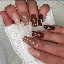 2 040 Likes 8 Comments Nailsclipsmagazine Magazinenails5 On Instagram Follow Us Brown Acrylic Nails Acrylic Nails Coffin Short Long Acrylic Nails