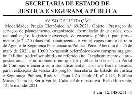Concursos públicos com inscrições abertas e previstas, empregos, estágios, provas, simulados, apostilas preparatórias e videoaulas. Concurso Policia Penal Mg Saiu O Edital 2 420 Vagas De Ate R 4 631 25