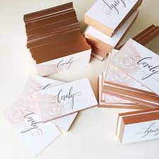 Luxury business card gold and white horizontal vector. Super Premium Business Cards With Metallic Ink Foiling Edge Printing