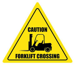 Forklift Crossing Caution Forklift Safety Forklift Health And Safety Poster