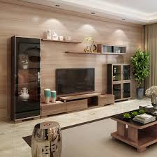 Each piece is individually crafted, finished with either glass. Nordic Minimalist Modern Tv Cabinet Combination Coffee Table Set Living Room Solid Wood Particle Background Wall Walnut Color Hanging Cabinet