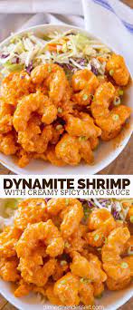 Dynamite Shrimp Made With Battered Fried Shrimp Coated In A Spicy Mayo Sauce Is The Perf Shrimp Recipes For Dinner Shrimp Dinner Thanksgiving Appetizer Recipes
