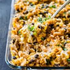 Baked macaroni and cheesechef carla hall. Fiesta Chicken Pasta Bake The Girl Who Ate Everything