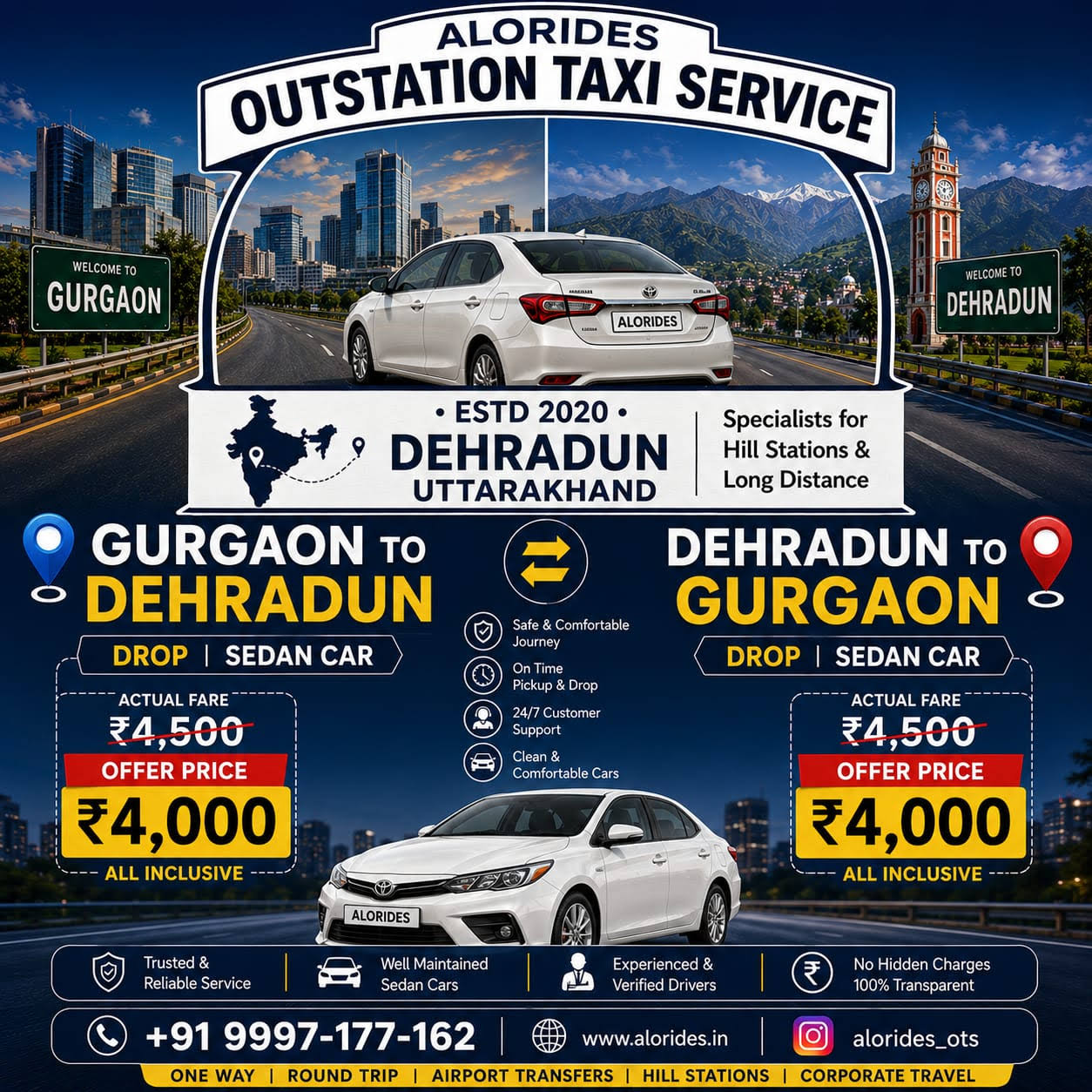 Dehradun to Gurgaon Drop product image