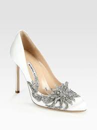 Manolo Blahnik Embellished Satin Point Toe Pumps Saks Com Manolo Blahnik Wedding Manolo Blahnik Manolo Blahnik Heels