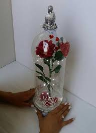 Enchanted Rose Lights First Anniversary Valentine S Day Gifts Roses Beauty And The Beast Princess Rose Belle Rose Beauty And The Beast In 2021 Valentine Crafts Bottle Crafts Enchanted Rose