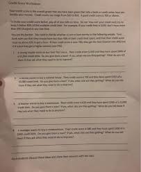 A target credit card is a good card to make your credit score straight. Credit Score Worksheet Your Credit Score Is The Chegg Com