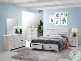 Get bedroom sets & collections from target to save money and time. Marion Coastal White Platform Storage Bedroom Set From Coaster Furniture Coleman Furniture