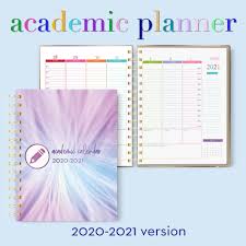 Full Academic Year 2020 2021 Academic Planner In 2020 Planner Academic Planner Planner Template