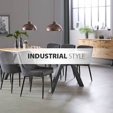 Esstisch New York 100x160 Natur Schwarz Industrieller Stil Esszimmertisch Esstisch