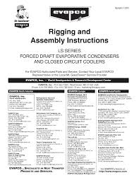 List of postcode in puchong, selangor. Http Www Evapco Com Au Sites Evapco Com Au Files 2017 05 122r Ls Conders Coolers Rigging And Assembly Pdf