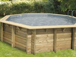 Nortland Ubbink Kit Piscine Bois Ocea Octogonale O580x130cm Liner Gris 3499 00 Ou 4x