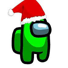 Among Us Santa Hat Character Lime Green Green Characters Lime Green Character