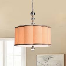 Shop Desiree 4 Light Chrome Pendant Lamp With Textile Shade Overstock 20466055