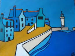 Chateau De Saint Briac Sur Mer Peinture Fabinonzoli Illustration Contemporaine Artiste Peinture