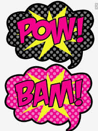 Birthday Photo Booth Props Words Pin By Lynn Pearson On Art Pop Art Words Diy Photo Booth Props Superhero Photo Booth Superhero Birthday Party